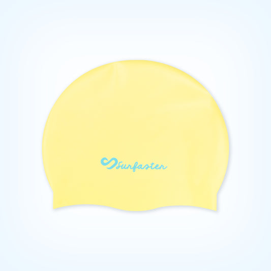 Adult Swim Cap|Light Yellow|노링클수모|스판 짱|압감 없음